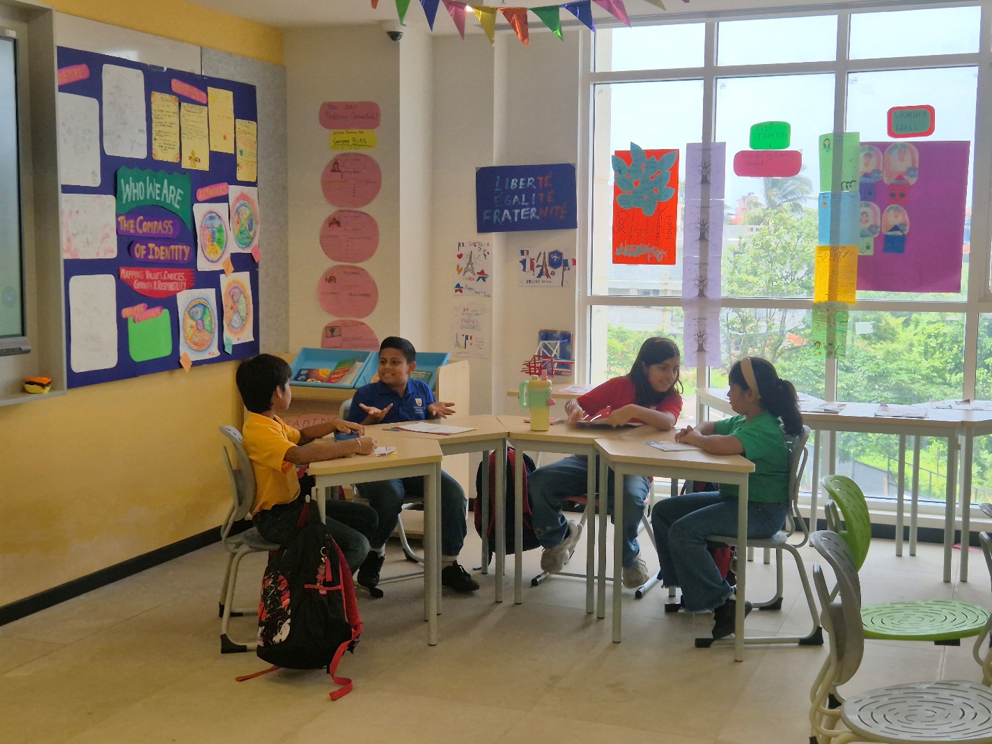 A PYP classroom set up for open-ended, hands-on learning